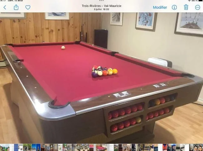 table de billard snooker thumbnail 2