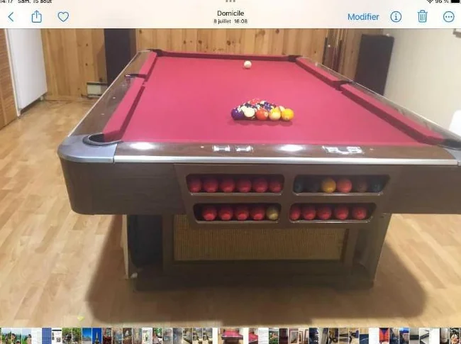 table de billard snooker