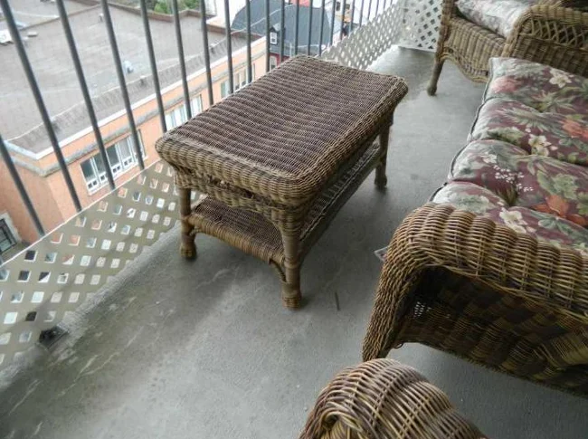 ENSEMBLE DE FAUTEUIL EN ROTIN SYNTHÉTIQUE DURABLE POUR LA PLUIE, IDÉAL POUR PATIO OU TERRASSE thumbnail 5