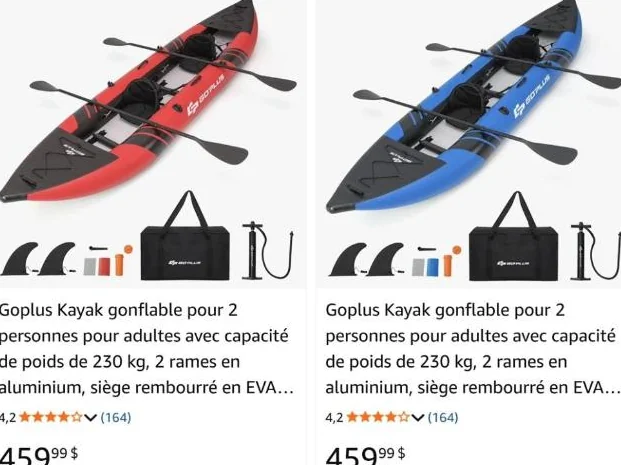 2 KAYAKS GONFLABLES / 2 INFLATABLE KAYAKS thumbnail 7