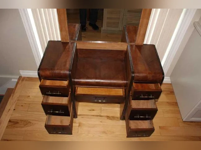 Meuble vanité, coiffeuse antique Art Déco de (1930) A1, 130$+1 prime thumbnail 3