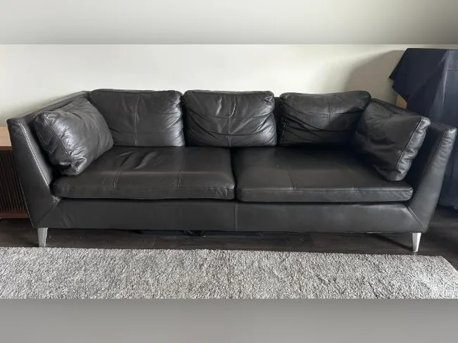 Sofa en cuir véritable