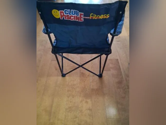 Chaise de camping pliante à dossier large Club piscine avec porte-gobelet thumbnail 2