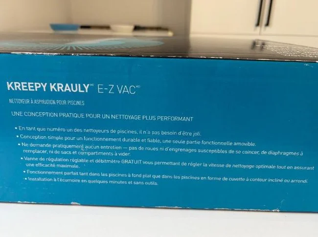 Aspirateur E-Z VAC pour piscine hors sol,100$. Excellent résultat de nettoyage. thumbnail 2
