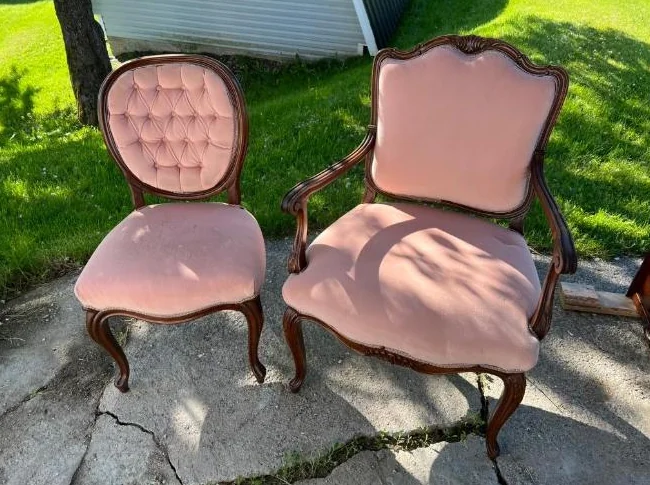 Deux. Belles chaises antique. thumbnail 5