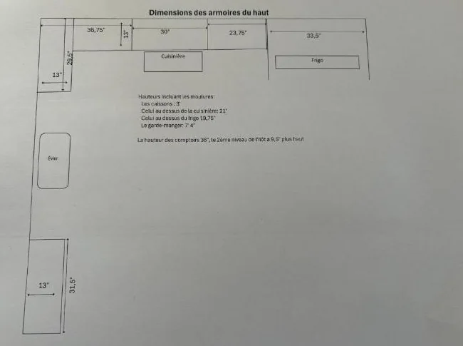 Armoires de cuisine en Merisier avec ilot et garde-manger thumbnail 8