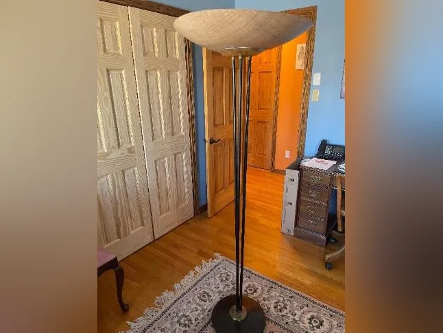 Lampe torchère antique art-déco