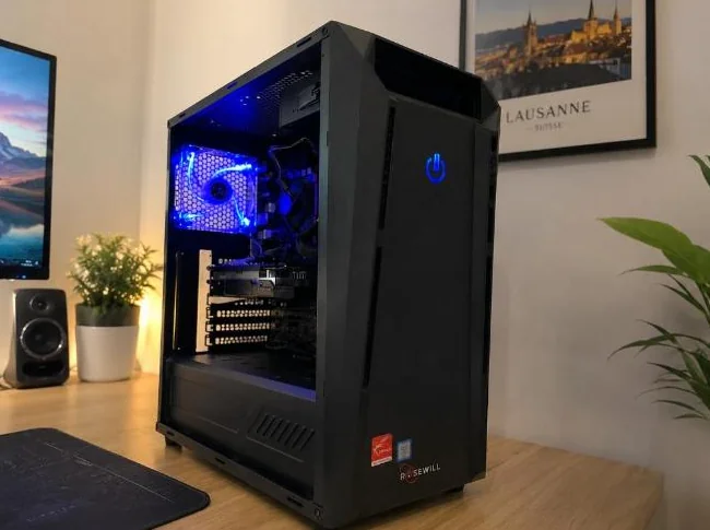 Blue LED Gaming PC – RX 580 8GB / i5 / 16GB RAM – 1080p Fortnite thumbnail 3