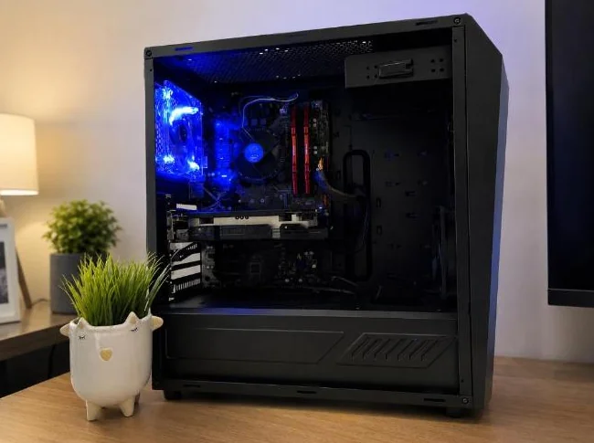 Blue LED Gaming PC – RX 580 8GB / i5 / 16GB RAM – 1080p Fortnite thumbnail 4