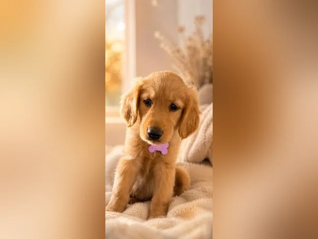 Golden retriever femelle 2 mois