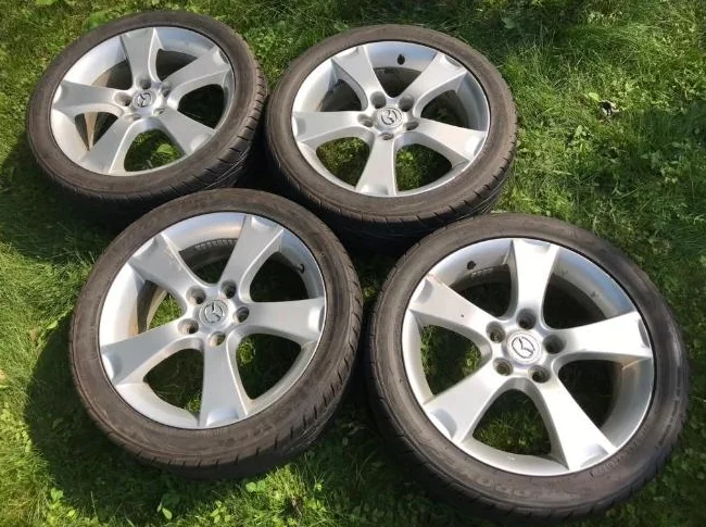 4x Mazda 17” mags 5x114.3 + Toyo Proxes 215/45R17 All season thumbnail 4