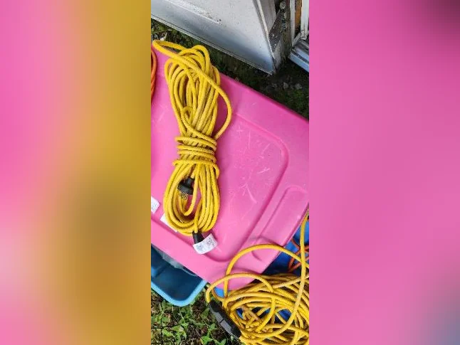 Extension cords 50 feet in very good condition asking $35.00 each i have two thumbnail 2