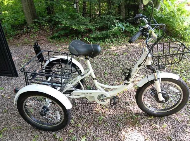 Tricycle électrique à vendre pratiquement neuf 62 km au compteur
