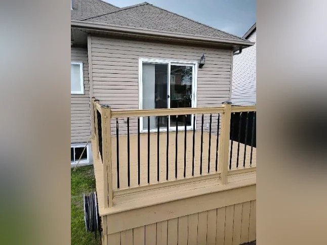 Teinture de patio et sablage a Prix fixe avec photos