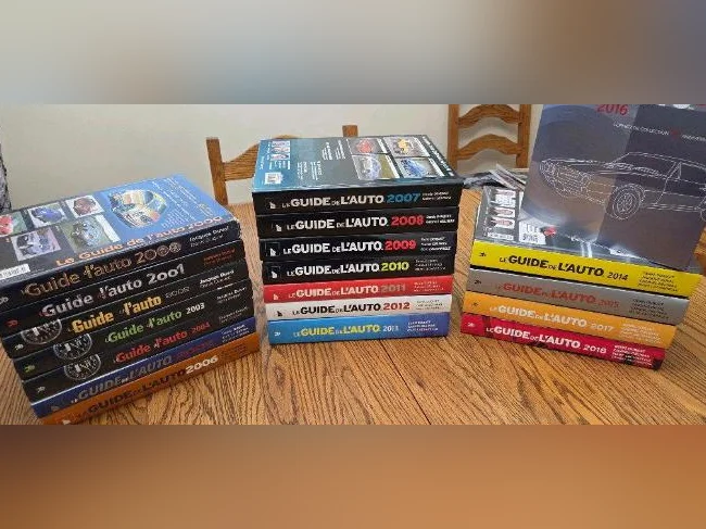Guide auto lot de 19 livres pour 50,00
