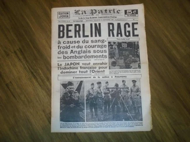 journaux de guerre 1940