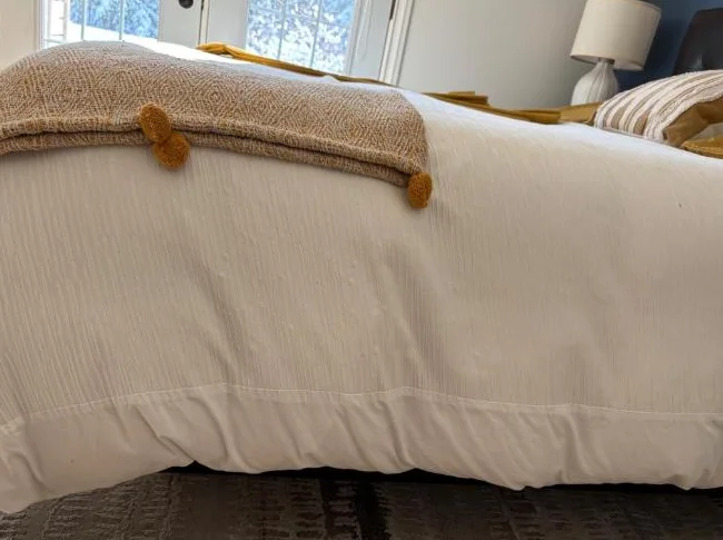Housse de couette QUEEN blanc cassé et accessoires thumbnail 2
