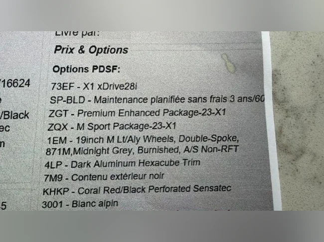 BMW X1 2023 M-SPORT, PREMIUM PACKAGE (GARANTIE JUSQU’AU 13 JANVIER 2030) thumbnail 2