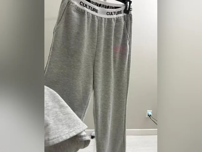 Pantalon jogging gris thumbnail 3