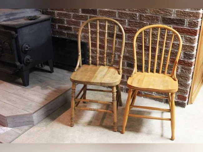 Chaises Windsor (1908) antique, 20$ch+ livré