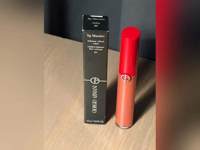 4 Giorgio Armani (Lip Maestro) no:214 ambra *NEUF* 5$/ch thumbnail 2