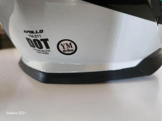 Casque motocross Apollo YM-211 – Taille YM (49-50 cm) – Neuf thumbnail 6