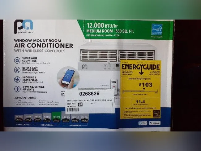 Climatiseur 12000Btu,Perfect Air,modèle PAWFC12000,utilisé 2 été.