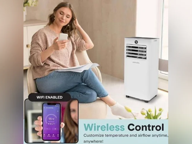 ❄️ Climatiseur portable 8000 BTU SereneLife 4-en-1 WiFi 🔥🌬️ thumbnail 2