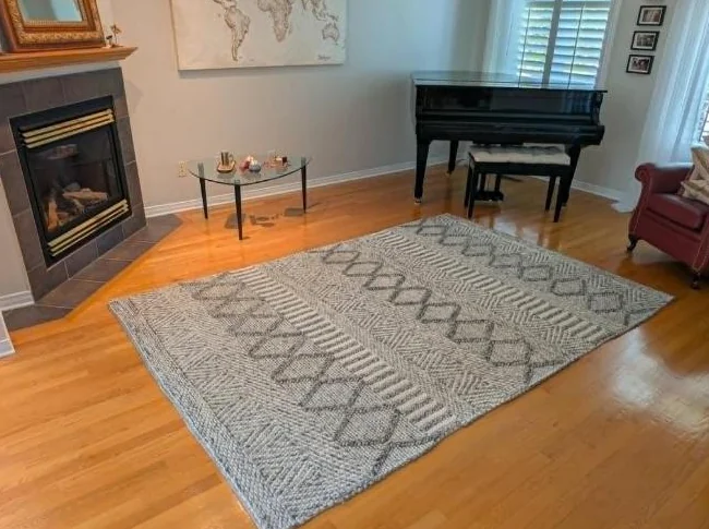 Tapis en laine de 6 pi x 9 pi
