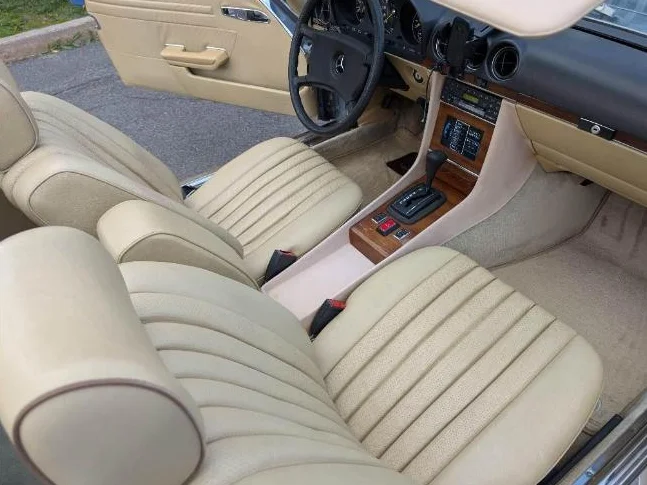 Mercedes 380 SL 1981 Cabriolet | Cuir, automatique, 2 toits thumbnail 7