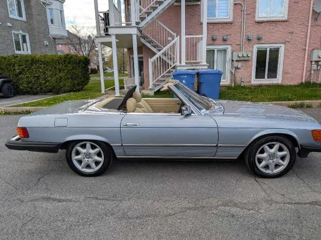 Mercedes 380 SL 1981 Cabriolet | Cuir, automatique, 2 toits thumbnail 2