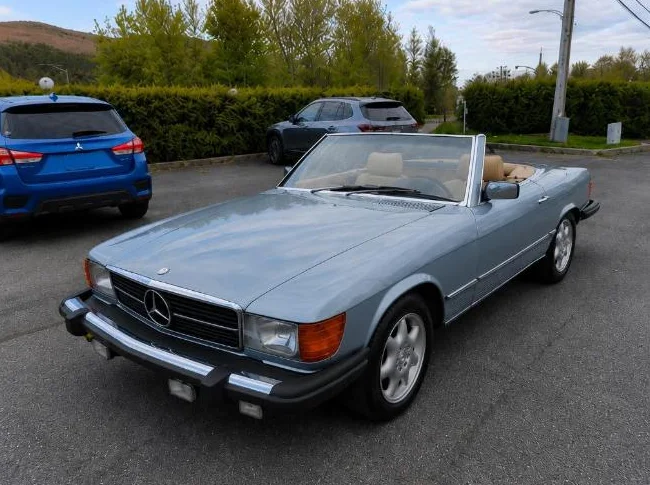 Mercedes 380 SL 1981 Cabriolet | Cuir, automatique, 2 toits