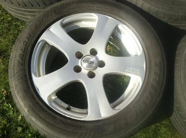 4x OZ Racing "5 Star" HyperSilver (16x7"/ 5x100mm) Made in Italy thumbnail 6