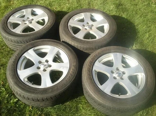 4x OZ Racing "5 Star" HyperSilver (16x7"/ 5x100mm) Made in Italy thumbnail 3