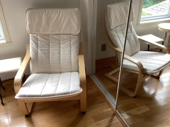 2 fauteuils IKEA style scandinave