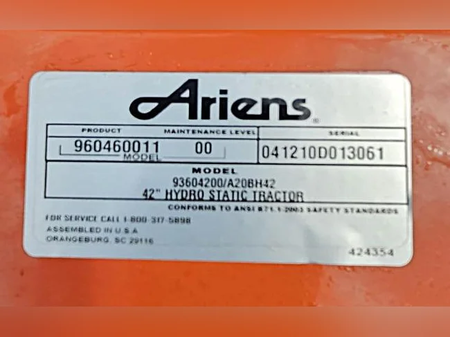 Tracteur à gazon Hydrostatique Ariens thumbnail 9
