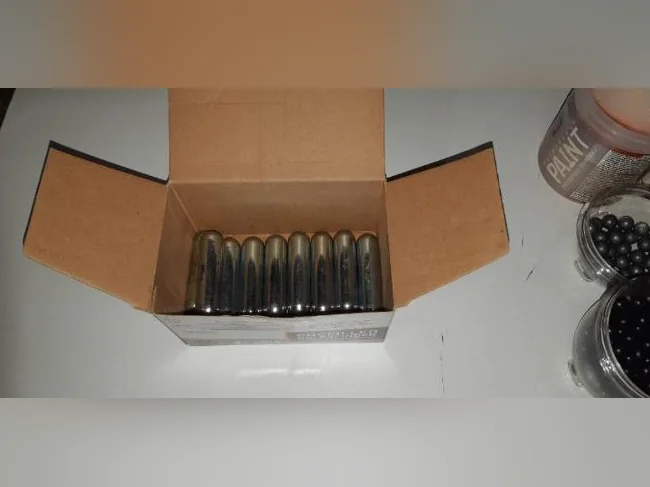 UMAREX T4E TR50 (REVOLVER A CAPSULE DE CO2 12 G. DE CALIBRE .50) PAINTBALL , NYLON ECT... thumbnail 6