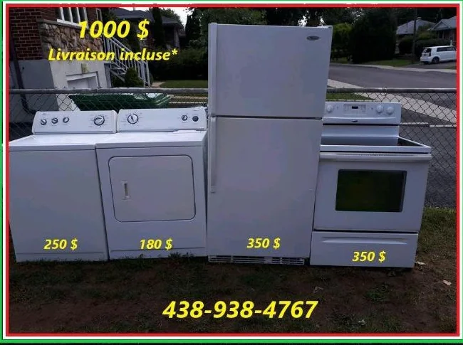 Electromenagers LIVRAISON INCLUSE