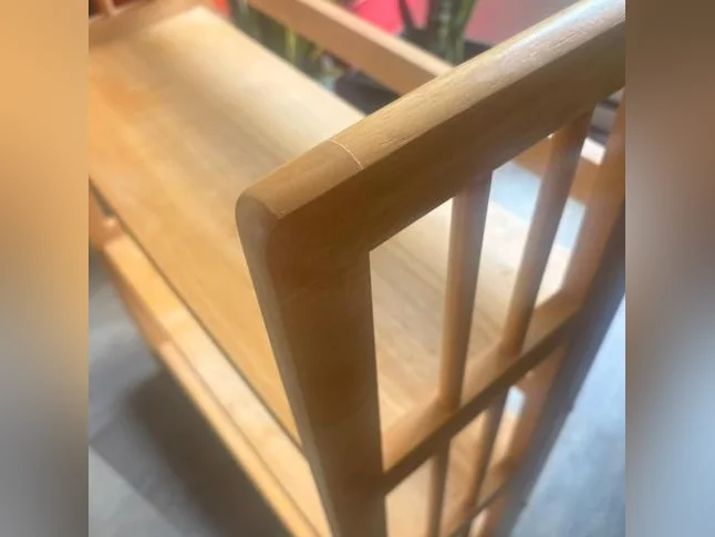 Étagère bibliothèque pliante en bois massif naturel thumbnail 3