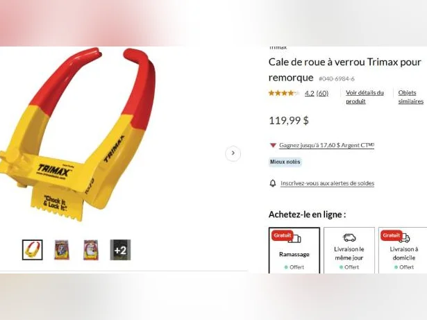 Sabot de Denver (cale de roue) de marque Trimax. thumbnail 8