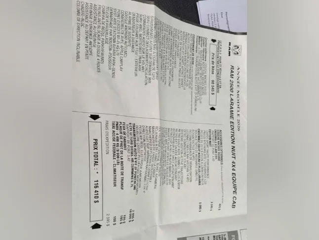 RAM 2500 2026 DIESEL 4500 kilo LARAMIE niveau 3 Financement facile et crédit bail disponible (lire texte) thumbnail 4