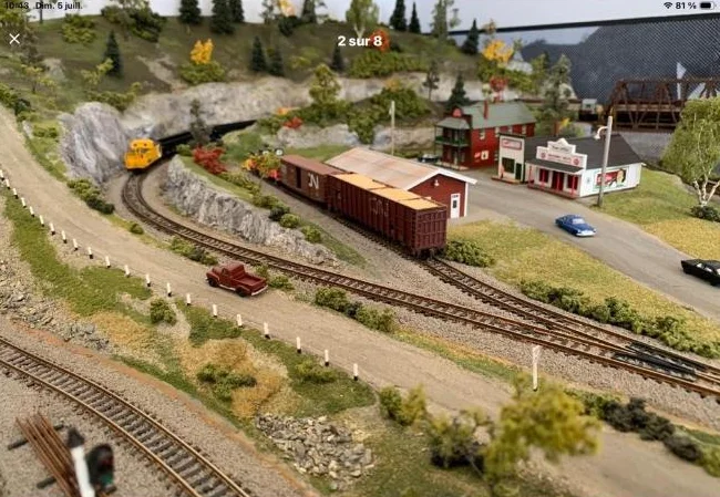 Maquette , layout N scale , 1/160 DCC complet + 3 loco thumbnail 7