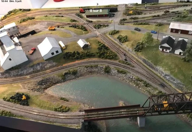 Maquette , layout N scale , 1/160 DCC complet + 3 loco thumbnail 4