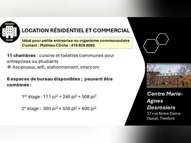 Locaux à louer