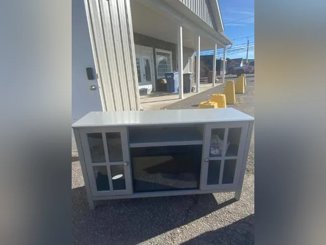 Meuble télé avec foyer électrique