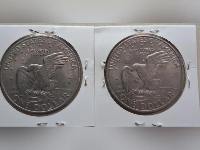 9 pièces de 50 cents U.S.A. 1971-1973 et deux pièces de 1 dollar thumbnail 4