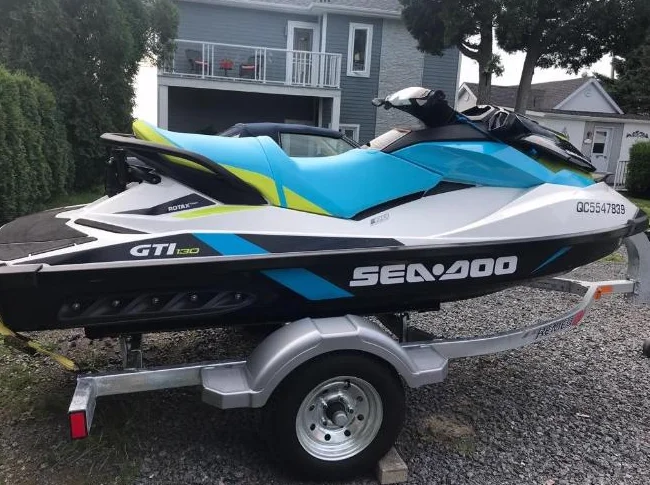 SEA-DOO GTI SE 130/155 ROTAX POWER 2016 avec Remorque (65 heures) seulement comme neuf