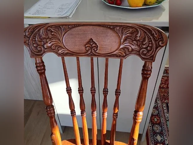 4 chaises Pressback en érable repro antiquités