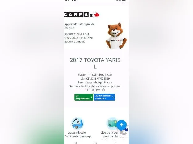 Toyota yaris 2017 automatique full thumbnail 7