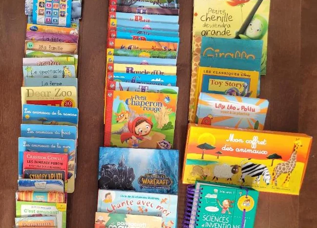 80 livres d’histoires enfants, idéal garderie, tablette parlante avec livres, livres à colorier etc  (voir descriptions) thumbnail 3